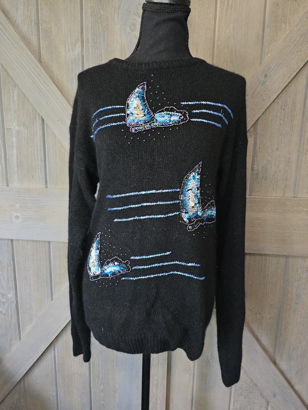 Vintage Nilani Sequin Sweater sz Large